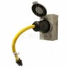 Ac Works Transfer Switch/Temp Power 15A Plug to CS6364 2 hots bridged 50A Female TES515-018
